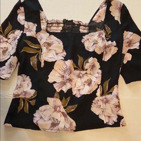 free press Tops - Free Press square neck top flower pattern Small